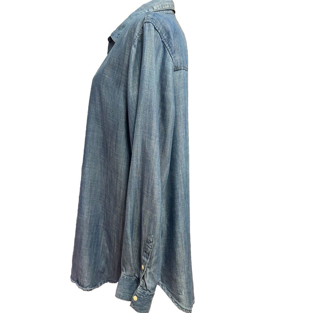 COPY - Banana Republic Shirt XL Womens Boyfriend Fit Casual Beachy Coastal Lage… - Picture 4 of 6